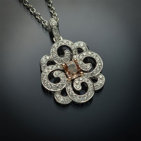 Fancy Purple-Pink Diamond Pendant