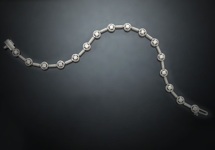 Diamond Line Bracelet - Image 2