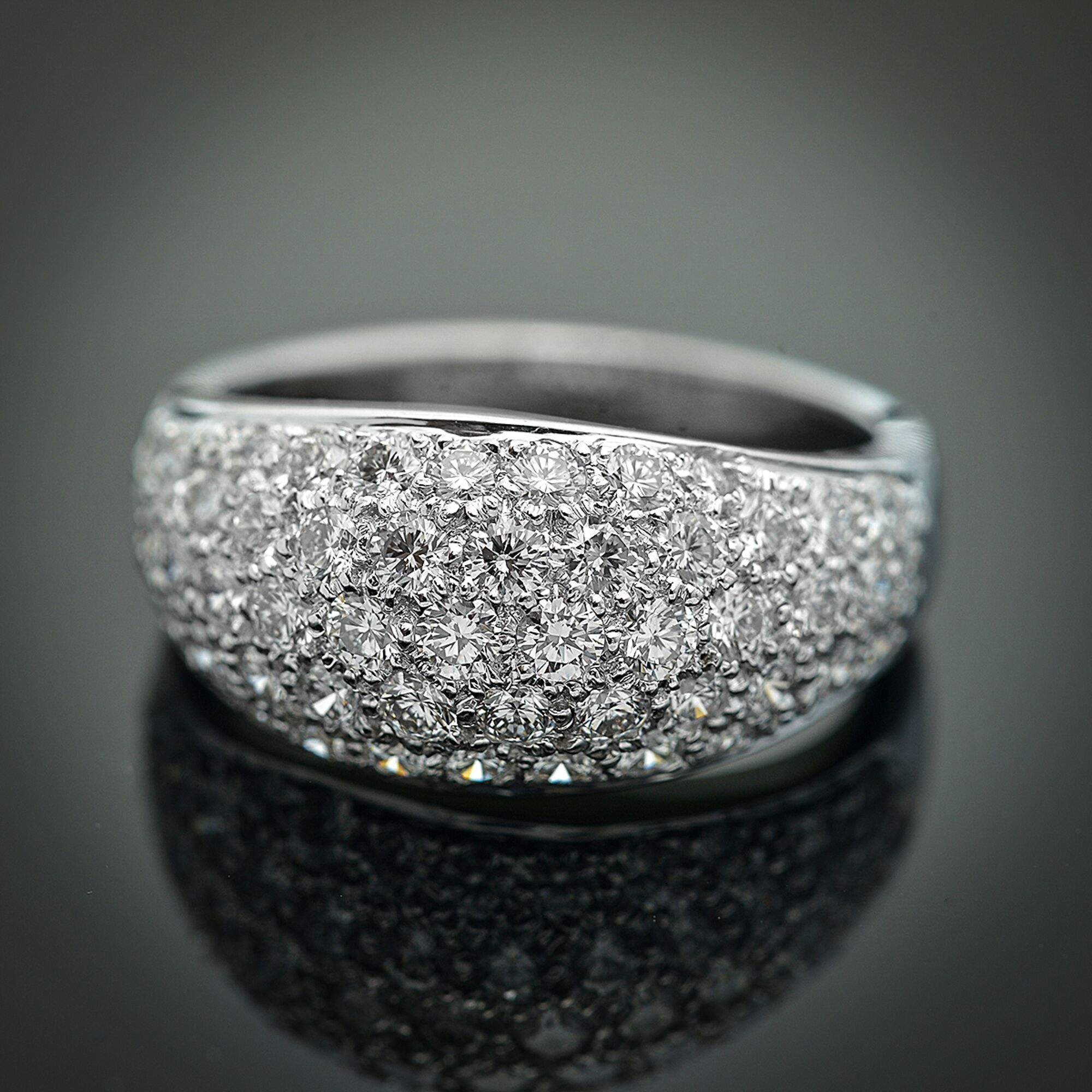 Pave' Diamond Dome Ring