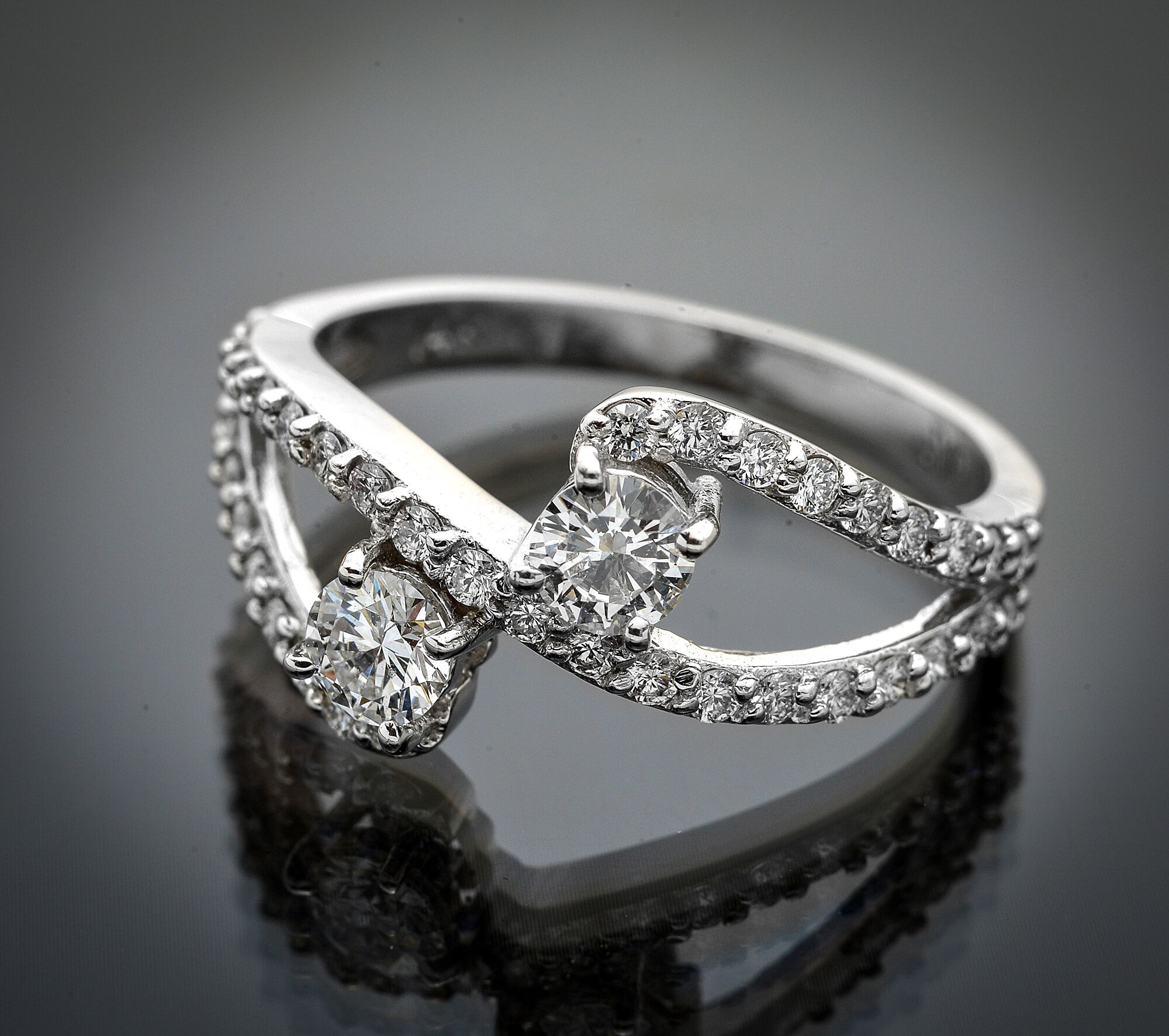 Diamond By-Pass Ring