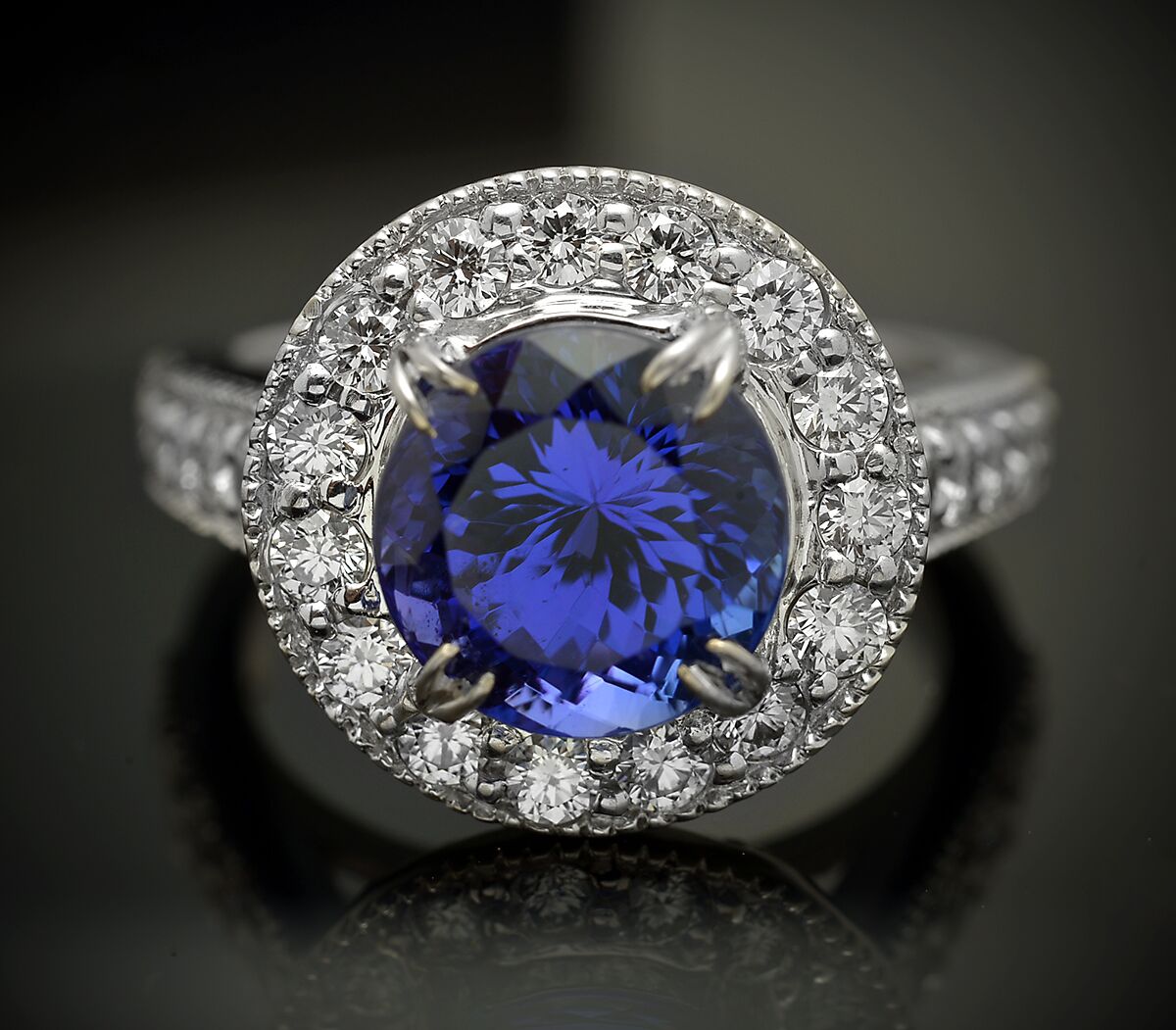 Tanzanite and Diamond Ring